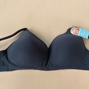 Bali Comfort Revolution 40DD Black Seamless 4 Way Stretch T-shirt‎ Bra New